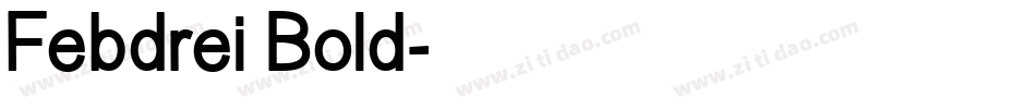 Febdrei Bold字体转换